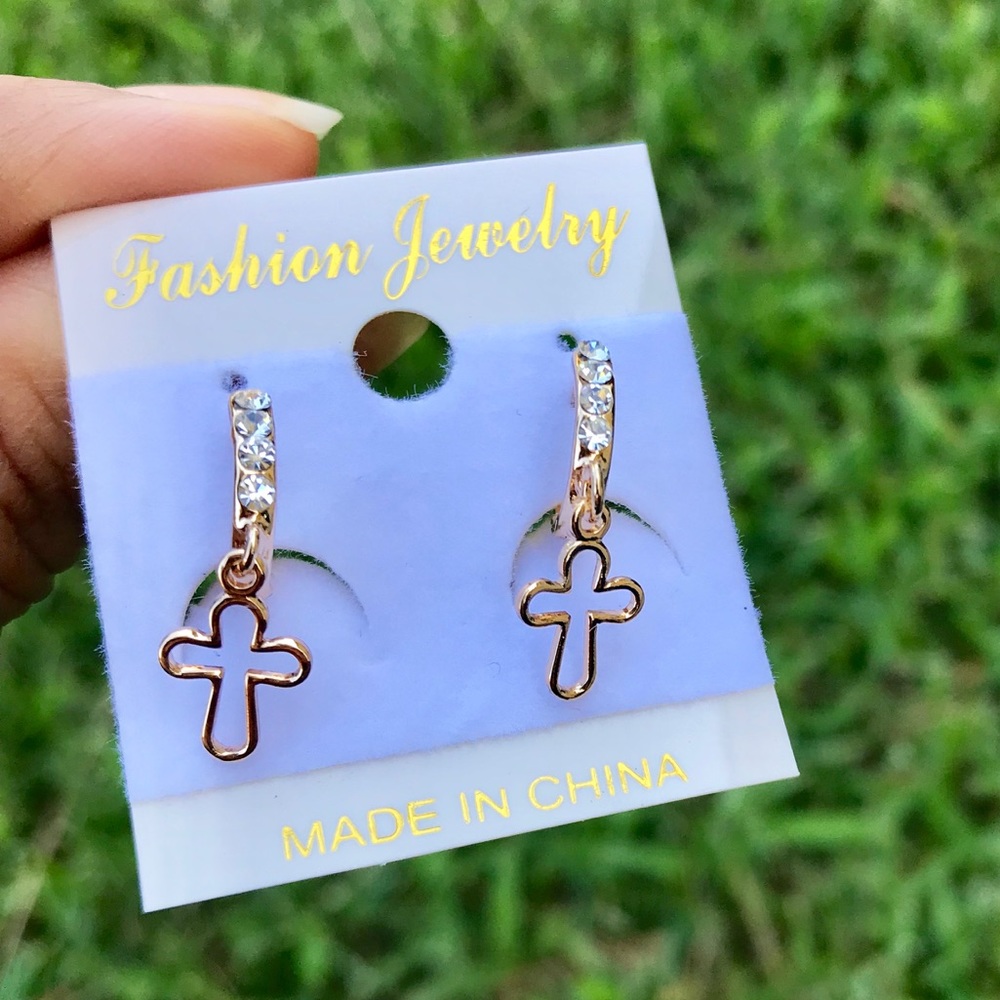 Cross earrings